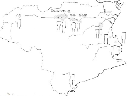 徳島県の横穴式石室分布