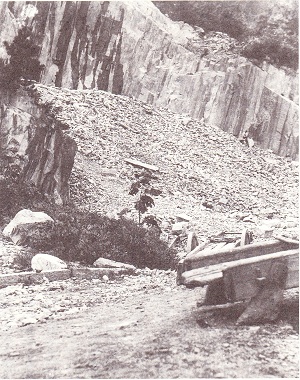 昭和初期の石切場跡